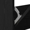vidaXL Shoe Cabinet Black Oak 60 x 21 x 57 cm Engineered Wood