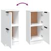 vidaXL Sideboards 2 pcs White 30x30x70 cm Engineered Wood