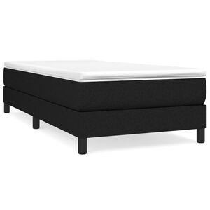 vidaXL Box Spring Bed Frame Black Single Fabric (UK/IE/FI/NO only)