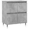 vidaXL Sideboards 2 pcs Concrete Grey Engineered Wood