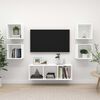 vidaXL 5 Piece TV Cabinet Set White Engineered Wood