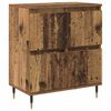 vidaXL Storage Cabinet 2 pcs Old Wood 60 x 35 x 70 cm