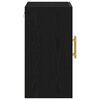 vidaXL Wall-mounted Cabinet Black Oak 60 x 31 x 70 cm Engineered Wood