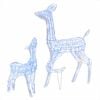 vidaXL Reindeer Family | Blue | Acrylic | Small | Decorative Inlays