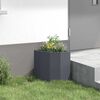 vidaXL Corner Planter Anthracite 30 x 30 x 35 cm Steel