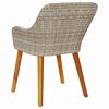 vidaXL Garden Chair 2 pcs Light Grey 55 x 62.5 x 82cm Poly Rattan