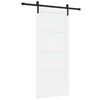 vidaXL Sliding Door 86 x 198.5 cm Engineered Wood White and Black