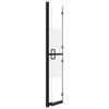 vidaXL Foldable Walk-in Shower Wall Half Frosted ESG Glass 90x190 cm
