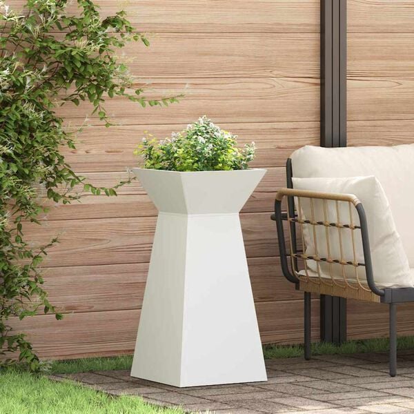 vidaXL Pillar Planter 2 pcs White 35 x 35 x 73 cm