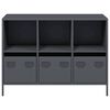 vidaXL Sideboard Anthracite 101.5x39x73.5 cm Cold-rolled Steel