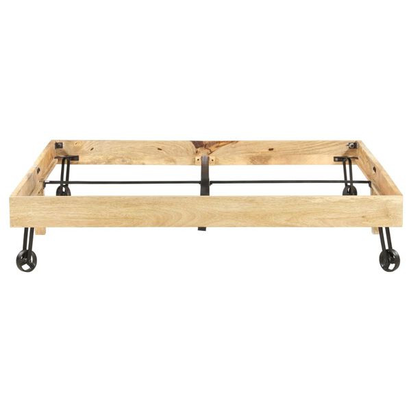 vidaXL Bed Frame without Mattress Solid Mango Wood 160x200 cm