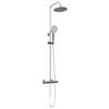 vidaXL Thermostatic Shower System Set Chrome 26.5 x 46 x 123 cm