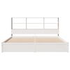 vidaXL Bookcase Bed without Mattress White 180x200cm Super King Solid Wood Pine
