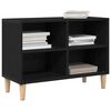 vidaXL TV Cabinet Black Oak 69.5 x 30 x 50 cm Engineered Wood