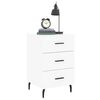 vidaXL Bedside Cabinet White 40x40x66 cm Engineered Wood