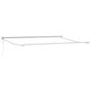 vidaXL Retractable Awning Anthracite and White 5x3 m Fabric&Aluminium