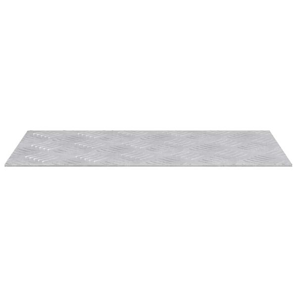 vidaXL Stair Tread Rectangular 2 pcs Silver 50 x 25 cm Aluminium