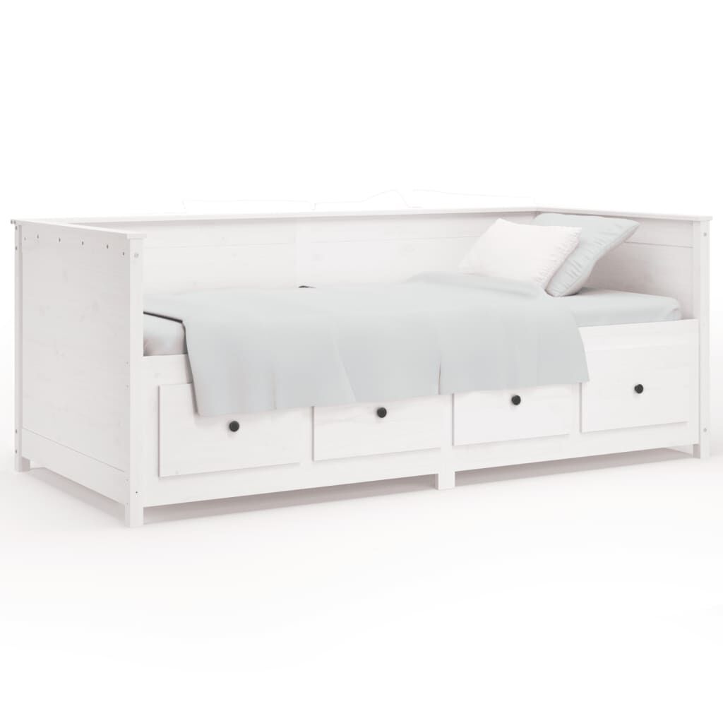 vidaXL Day Bed White 80x200 cm Solid Wood Pine
