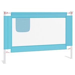 vidaXL Toddler Safety Bed Rail Blue 100x25 cm Fabric
