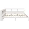vidaXL Bookcase Bed without Mattress White 160x200 cm Solid Wood Pine