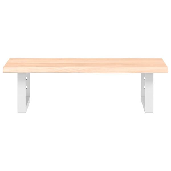 vidaXL Basin Shelf Wall Mounted Steel and Solid Wood Oak