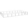 vidaXL Dog Kennel | Silver | Steel | Extra Large | Durable | Dog Kennel