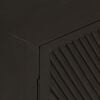 vidaXL Sideboard Black 55x30x76 cm Solid Wood Mango and Iron