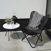 Lesli Living Butterfly Chair Buffalo 75x75x87 cm Black