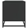 vidaXL TV Cabinet Black 91x40x46 cm Engineered Wood and Metal