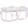 vidaXL Children's Bed without Mattress White 90x200 cm Solid Wood Pine