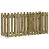 vidaXL Garden Raised Bed with Fence Design 150x50x70 cm Impregnated Wood Pine