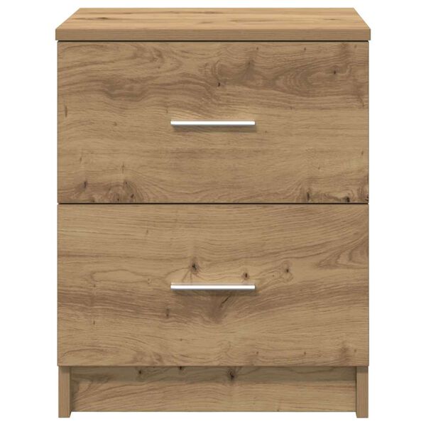 vidaXL Bedside Cabinets 2 pcs with 2 Drawers Artisan Oak 40x36x50 cm