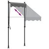 vidaXL Retractable Awning Anthracite 100x150 cm Fabric and Steel