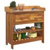 vidaXL Garden Cabinet Natural 78 x 36.5 x 78cm Solid Acacia Wood