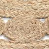 vidaXL Area Rug Braided Design Jute 210 cm Round