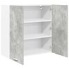vidaXL Hanging Cabinet Concrete Grey 80 x 31 x 80 cm Engineered Wood