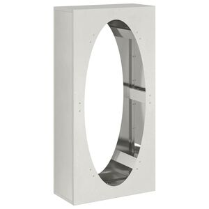 vidaXL Firewood Rack 50x23x100 cm Stainless Steel