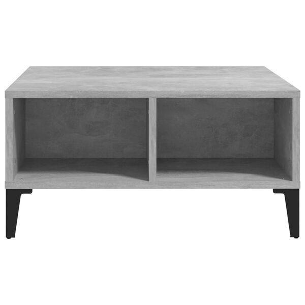 vidaXL Coffee Table Concrete Grey 60x60x30 cm Engineered Wood