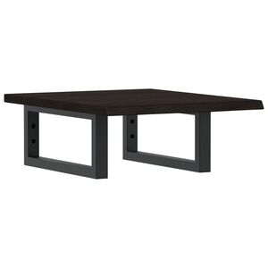 vidaXL Basin Shelf Wall Mounted Steel and Solid Wood Oak