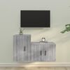 vidaXL 2 Piece TV Cabinet Set Grey Sonoma Engineered Wood