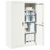 vidaXL Storage Cabinet 2 pcs White 90 x 40 x 140 cm Steel