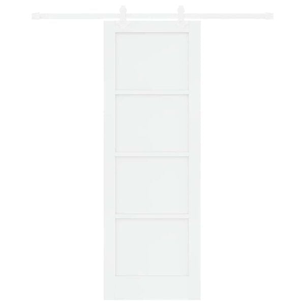 vidaXL Sliding Door White 73.5 x 211 cm Solid Pine Wood