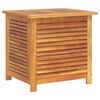 vidaXL Garden Storage Box with Louver 60x50x56 cm Solid Wood Acacia