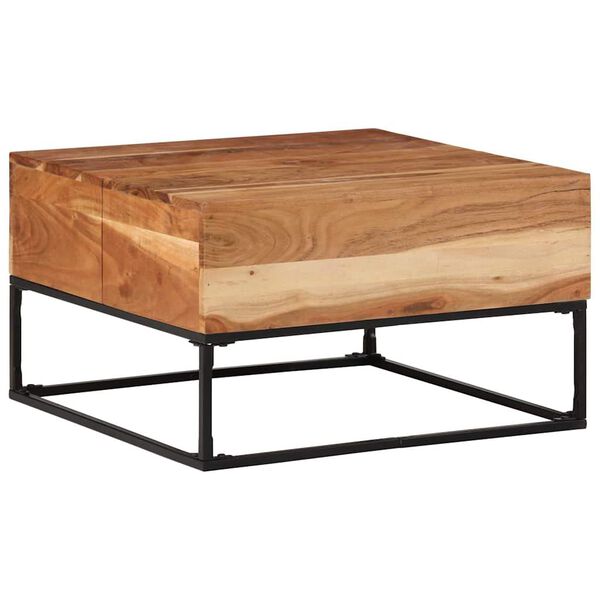 vidaXL Coffee Table 68x68x41 cm Solid Acacia Wood