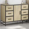 vidaXL Bathroom Sink Cabinet Sonoma Oak 80x33x60 cm Engineered Wood