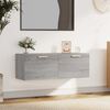 vidaXL Wall Cabinet Grey Sonoma 100x36.5x35 cm Engineered Wood