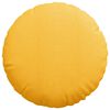 vidaXL Seat Cushions 2 pcs Light Yellow Ø 60 cm Corduroy Fabric