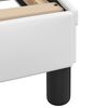 vidaXL Bed Frame without Mattress "Zadar" White 180x200 cm Super King Faux Leather
