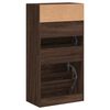 vidaXL Shoe Cabinet Brown Oak 60x34x116 Engineered Wood