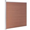 vidaXL Garden Fence WPC 1737x186 cm Brown